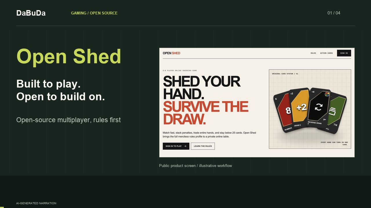 Open Shed narrated product introduction